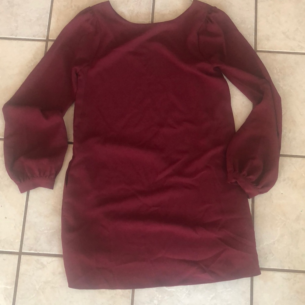 Lulus burgundy mini dress